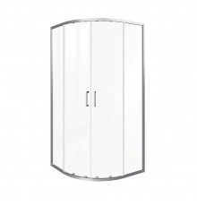 Душевой уголок Good Door Lite R-100-C-CH хром 100х100х190 см четверть круга стекло прозрачное 5 мм (ЛТ00003)