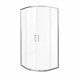 Душевой уголок Good Door Lite R-90-C-CH хром 90х90х190 см четверть круга стекло прозрачное 5 мм (ЛТ00002)