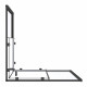Душевой уголок Good Door Lite CR-100-C черный 100х100х190 см квадрат стекло прозрачное 5 мм (ЛТ00023)