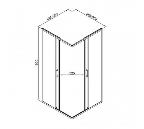 Душевой уголок Good Door Lite CR-90-C-B черный 90х90х190 см квадрат стекло прозрачное 5 мм (ЛТ00024) Душевой уголок Good Door Lite CR-90-C-B черный 90х90х190 см квадрат стекло прозрачное 5 мм (ЛТ00024)