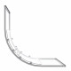 Душевой уголок Good Door Lite R-90-C-CH хром 90х90х190 см четверть круга стекло прозрачное 5 мм (ЛТ00002)