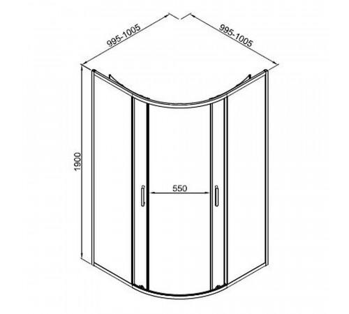 Душевой уголок Good Door Lite R-100-C-CH хром 100х100х190 см четверть круга стекло прозрачное 5 мм (ЛТ00003) Душевой уголок Good Door Lite R-100-C-CH хром 100х100х190 см четверть круга стекло прозрачное 5 мм (ЛТ00003)