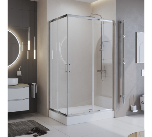 Душевой уголок BelBagno Uno хром 120х80х195 см прямоугольник стекло прозрачное 5 мм (UNO-195-AH-2-120/80-C-Cr) Душевой уголок BelBagno Uno хром 120х80х195 см прямоугольник стекло прозрачное 5 мм (UNO-195-AH-2-120/80-C-Cr)