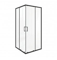 Душевой уголок Good Door Lite CR-100-C черный 100х100х190 см квадрат стекло прозрачное 5 мм (ЛТ00023)