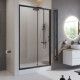 Душевая дверь BelBagno Uno-195 стекло прозрачное 120х195 см профиль черный 5 мм раздвижная (UNO-195-BF-1-120-C-NERO)
