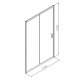 Душевая дверь Domani-Spa DoorCube стекло тонированное 120х190 см профиль черный 5 мм раздвижная (DS04DCb120L0T00.Gt-Black)