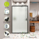 Душевая дверь Domani-Spa DoorCube стекло матовое 100х190 см профиль черный 5 мм раздвижная (DS04DCb100L0M00.Gt-Black)