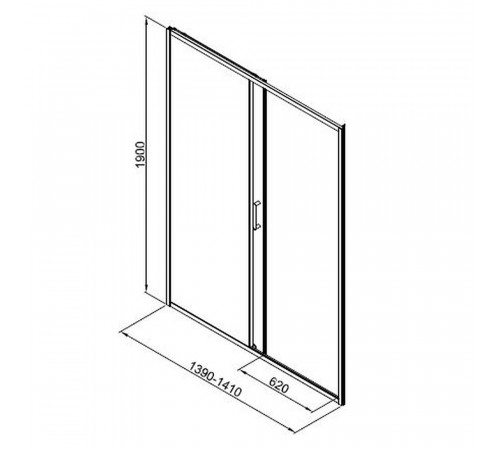 Душевая дверь Good Door Lite WTW-140-C-B стекло прозрачное 140х190 см профиль черный 5 мм раздвижная (ЛТ00019) Душевая дверь Good Door Lite WTW-140-C-B стекло прозрачное 140х190 см профиль черный 5 мм раздвижная (ЛТ00019)