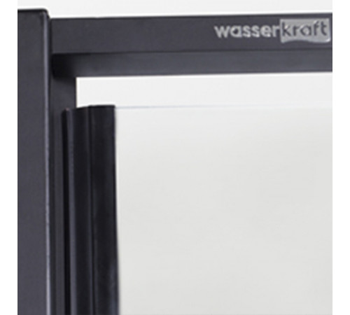 Душевая дверь WasserKraft Dill 61S стекло прозрачное 140х200 см профиль черный 6 мм раздвижная (61S31) Душевая дверь WasserKraft Dill 61S стекло прозрачное 140х200 см профиль черный 6 мм раздвижная (61S31)