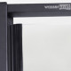 Душевая дверь WasserKraft Dill 61S стекло прозрачное 140х200 см профиль черный 6 мм раздвижная (61S31)