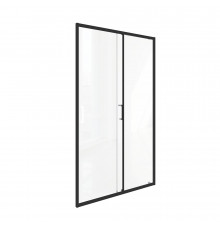 Душевая дверь Good Door Lite WTW-120-C-B стекло прозрачное 120х190 см профиль черный 5 мм раздвижная (ЛТ00021)