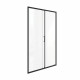 Душевая дверь Good Door Lite WTW-120-C-B стекло прозрачное 120х190 см профиль черный 5 мм раздвижная (ЛТ00021)