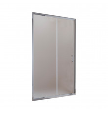 Душевая дверь BelBagno Uno-195 стекло матовое 160х195 см профиль хром 5 мм раздвижная (UNO-195-BF-1-160-P-Cr)