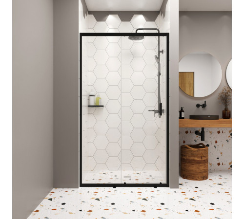 Душевая дверь Domani-Spa DoorCube стекло прозрачное 100х190 см профиль черный 5 мм раздвижная (DS04DCb100L0Cl00.Gt-Black) Душевая дверь Domani-Spa DoorCube стекло прозрачное 100х190 см профиль черный 5 мм раздвижная (DS04DCb100L0Cl00.Gt-Black)