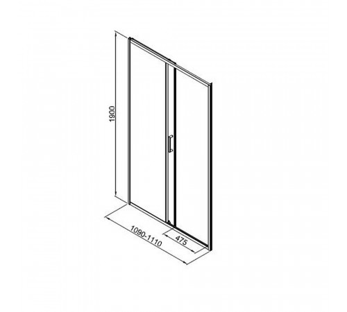 Душевая дверь Good Door Lite WTW-110-C-B стекло прозрачное 110х190 см профиль черный 5 мм раздвижная (ЛТ00022) Душевая дверь Good Door Lite WTW-110-C-B стекло прозрачное 110х190 см профиль черный 5 мм раздвижная (ЛТ00022)