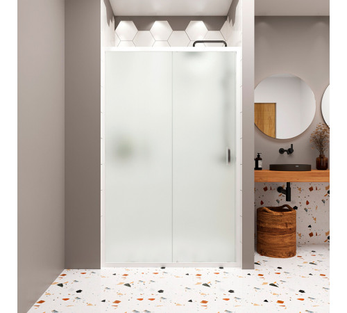 Душевая дверь Domani-Spa DoorCube стекло матовое 120х190 см профиль белый 5 мм раздвижная (DS04DCb120L0M00.W) Душевая дверь Domani-Spa DoorCube стекло матовое 120х190 см профиль белый 5 мм раздвижная (DS04DCb120L0M00.W)