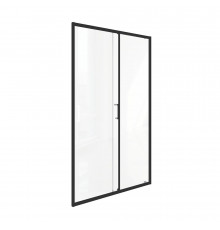 Душевая дверь Good Door Lite WTW-140-C-B стекло прозрачное 140х190 см профиль черный 5 мм раздвижная (ЛТ00019)