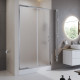 Душевая дверь BelBagno Uno-195 стекло матовое 160х195 см профиль хром 5 мм раздвижная (UNO-195-BF-1-160-P-Cr)