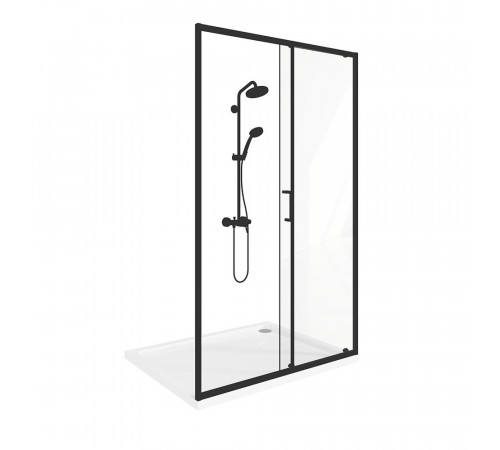 Душевая дверь Good Door Lite WTW-110-C-B стекло прозрачное 110х190 см профиль черный 5 мм раздвижная (ЛТ00022) Душевая дверь Good Door Lite WTW-110-C-B стекло прозрачное 110х190 см профиль черный 5 мм раздвижная (ЛТ00022)