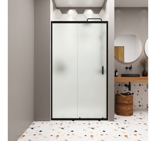 Душевая дверь Domani-Spa DoorCube стекло матовое 100х190 см профиль черный 5 мм раздвижная (DS04DCb100L0M00.Gt-Black) Душевая дверь Domani-Spa DoorCube стекло матовое 100х190 см профиль черный 5 мм раздвижная (DS04DCb100L0M00.Gt-Black)