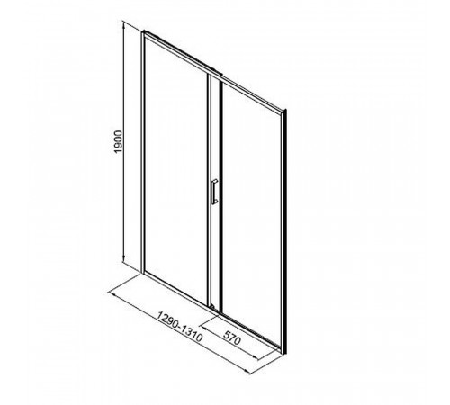 Душевая дверь Good Door Lite WTW-130-C-B стекло прозрачное 130х190 см профиль черный 5 мм раздвижная (ЛТ00020) Душевая дверь Good Door Lite WTW-130-C-B стекло прозрачное 130х190 см профиль черный 5 мм раздвижная (ЛТ00020)