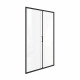 Душевая дверь Good Door Lite WTW-130-C-B стекло прозрачное 130х190 см профиль черный 5 мм раздвижная (ЛТ00020)