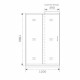 Душевая дверь Good Door Cofe стекло прозрачное 120х190 см профиль хром 5 мм раздвижная (КФ00029)