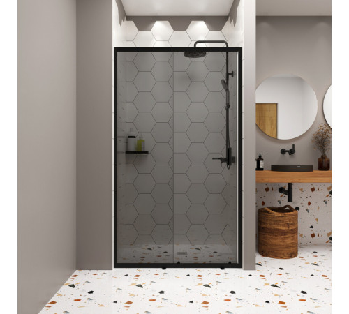 Душевая дверь Domani-Spa DoorCube стекло тонированное 100х190 см профиль черный 5 мм раздвижная (DS04DCb100L0T00.Gt-Black) Душевая дверь Domani-Spa DoorCube стекло тонированное 100х190 см профиль черный 5 мм раздвижная (DS04DCb100L0T00.Gt-Black)