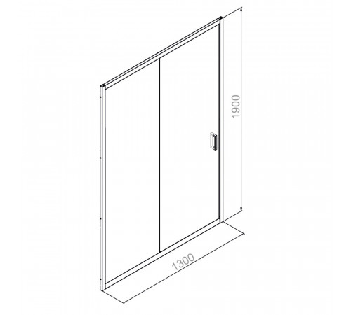 Душевая дверь Domani-Spa DoorCube стекло прозрачное 130х190 см профиль черный 5 мм раздвижная (DS04DCb130L0Cl00.Gt-Black) Душевая дверь Domani-Spa DoorCube стекло прозрачное 130х190 см профиль черный 5 мм раздвижная (DS04DCb130L0Cl00.Gt-Black)