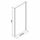 Боковая стенка Good Door Lite SP-90-C-B черная 90х190 см стекло прозрачное 5 мм (ЛТ00016)