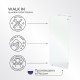 Душевая перегородка Walk in Ulitka хром 80х195 см стекло прозрачное 8 мм (74104038)