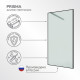 Душевая перегородка Walk in Ulitka Prisma черная 90х195 см стекло матовое 6 мм (74104158)