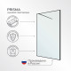 Душевая перегородка Ulitka Prisma черная 120x195 см стекло прозрачное 6 мм (74104103)