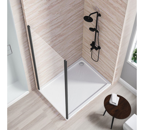 Боковая стенка Good Door Lite SP-80-C-B черная 80х190 см стекло прозрачное 5 мм (ЛТ00017) Боковая стенка Good Door Lite SP-80-C-B черная 80х190 см стекло прозрачное 5 мм (ЛТ00017)