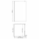Душевая перегородка Walk in WasserKraft Abens черная 120х200 см стекло прозрачное 8 мм (20W40)