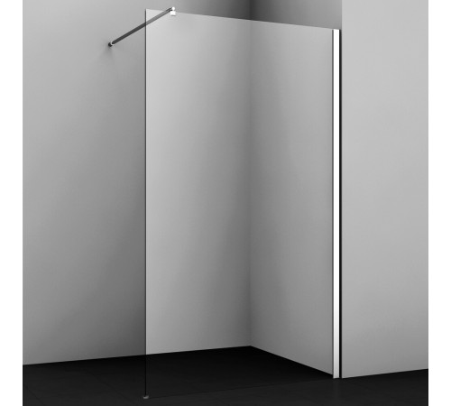 Душевая перегородка WasserKraft Rossel хром 110х200 см стекло прозрачное 8 мм (28W46)