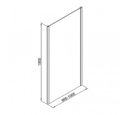 Боковая стенка Good Door Lite SP-100-C-CH хром 100х190 см стекло прозрачное 5 мм (ЛТ00014) Боковая стенка Good Door Lite SP-100-C-CH хром 100х190 см стекло прозрачное 5 мм (ЛТ00014)