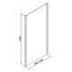 Боковая стенка Good Door Lite SP-100-C-B черная 100х190 см стекло прозрачное 5 мм (ЛТ00015)
