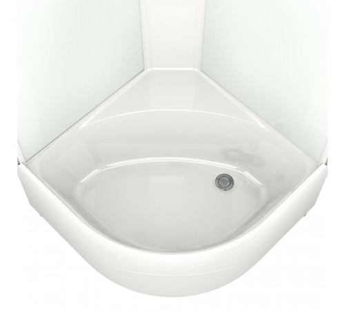 Душевая кабина Domani-Spa Delight Slim 80х80х218 см стекло матовое 4 мм с высоким поддоном полукруг Душевая кабина Domani-Spa Delight Slim 80х80х218 см стекло матовое 4 мм с высоким поддоном полукруг
