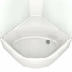 Душевая кабина Domani-Spa Delight Slim 80х80х218 см стекло матовое 4 мм с высоким поддоном полукруг