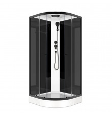 Душевая кабина Domani-Spa Delight Slim 80х80х218 см стекло прозрачное 4 мм с низким поддоном полукруг