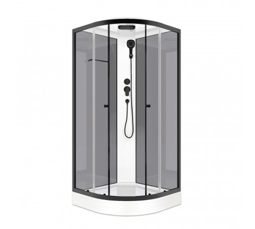 Душевая кабина Domani-Spa Delight Slim 80х80х218 см стекло прозрачное 4 мм с низким поддоном полукруг Душевая кабина Domani-Spa Delight Slim 80х80х218 см стекло прозрачное 4 мм с низким поддоном полукруг
