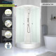 Душевая кабина Domani-Spa Delight Slim 90х90х218 см стекло матовое 4 мм с низким поддоном полукруг