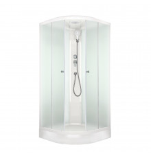 Душевая кабина Domani-Spa Delight Slim 90х90х218 см стекло матовое 4 мм с низким поддоном полукруг