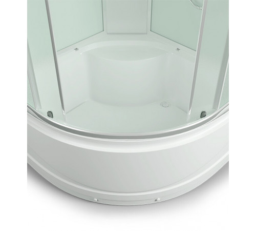 Душевая кабина Erlit Comfort 90х90х215 см стекло матовое 4 мм с высоким поддоном полукруг Душевая кабина Erlit Comfort 90х90х215 см стекло матовое 4 мм с высоким поддоном полукруг