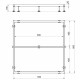 Каркас для поддона Good Door Strong металл 90х90х10 см квадрат (КП00073)