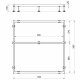 Каркас для поддона Good Door Strong металл 100х100х10 см квадрат (КП00074)