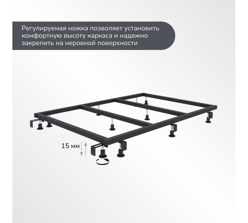 Каркас для поддона Ulitka Flow металл 120х80х9,5 см прямоугольник (74104290) Каркас для поддона Ulitka Flow металл 120х80х9,5 см прямоугольник (74104290)