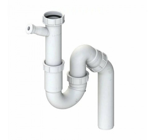 Сифон для раковины и мойки Lb-Plast 1 1/2х40/50 мм без выпуска с соединением 40 мм (211-AL-ST-LB)