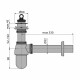 Сифон для раковины Alcadrain 1 1/4х32 мм с выпуском d60 мм хром (A437)